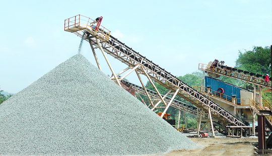 300t/h Construction Aggregates Production Line in Indonesia
